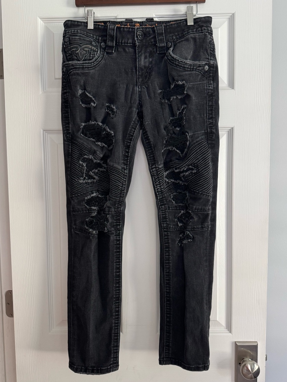 Rock Revival Zinfandel Biker Jeans Size 31